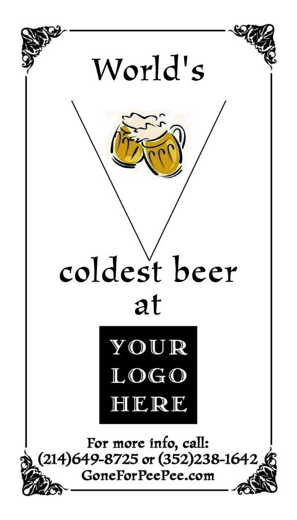World's - coldest beer at